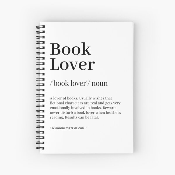 Booklover Noun Book Lover Definition Reading Books Gift: 6x9 Notebook