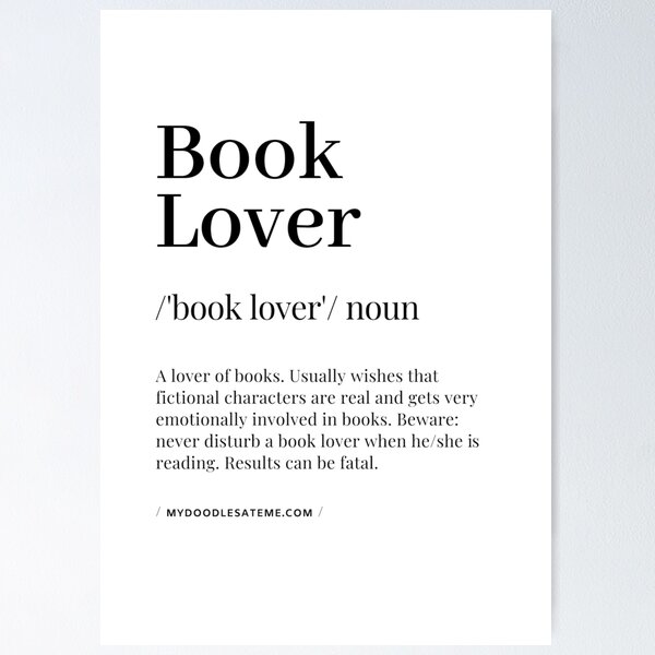Artikel-Vorschau von Buchliebhaber Definition - Substantiv - Readers Dictionary (Weiß), designt und verkauft von mydoodlesateme.