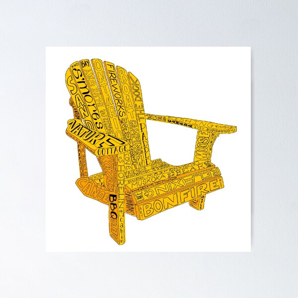Muskoka Chair (Yellow and Orange)