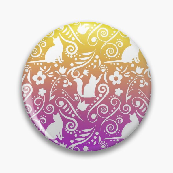 Item preview, Cat and Flowers - Grapes with Lemon Drop RS designed and sold by CreativityRoams.