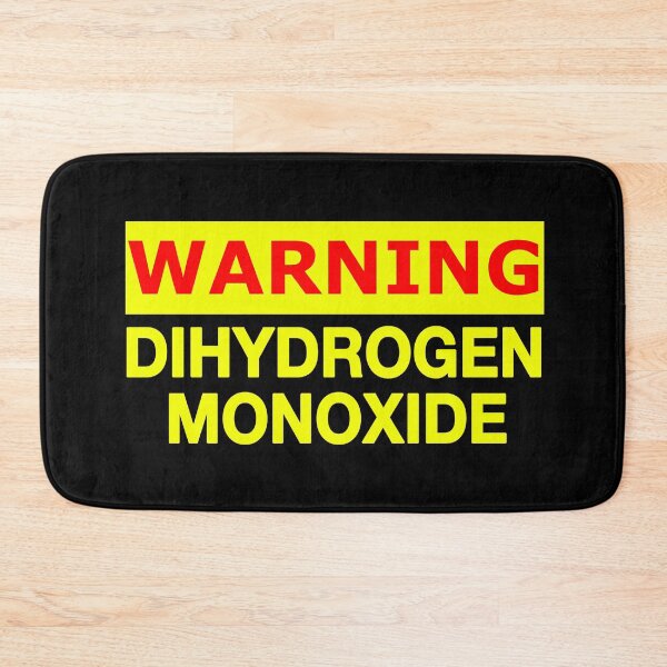 Item preview, warning sign of Dihydrogen Monoxide which is also known as water or  H2O designed and sold by patriotazx.