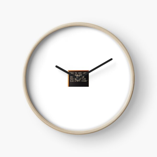 New York New York Clock
