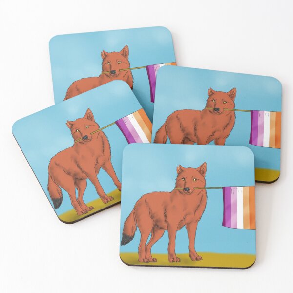 Item preview, Lesbian pride wolf designed and sold by Furiarossa.