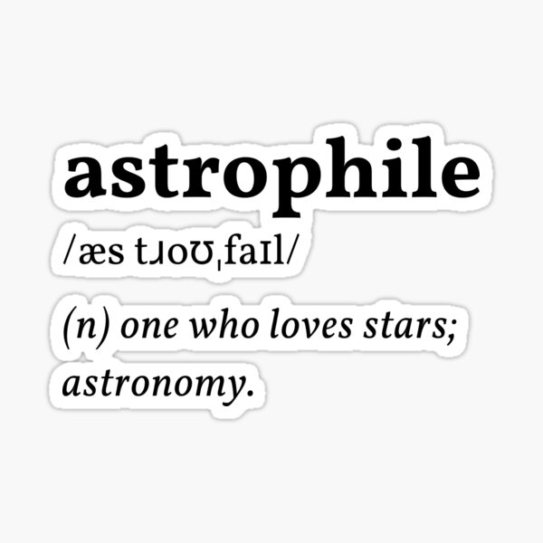 Item preview, Astrophile Dictionary Definition designed and sold by CrystalCrush.