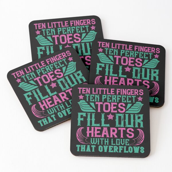 Item preview, Ten Little Fingers, Ten Perfect Toes, Fill Our Hearts With Love That Overflows  designed and sold by GoodVibeDesign.