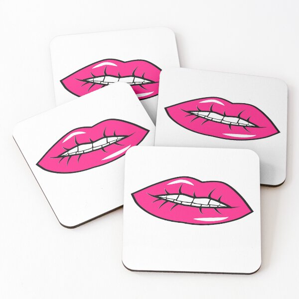 Item preview, Funny Smiling White Cotton Masks , Pink designed and sold by Ouais Malak.