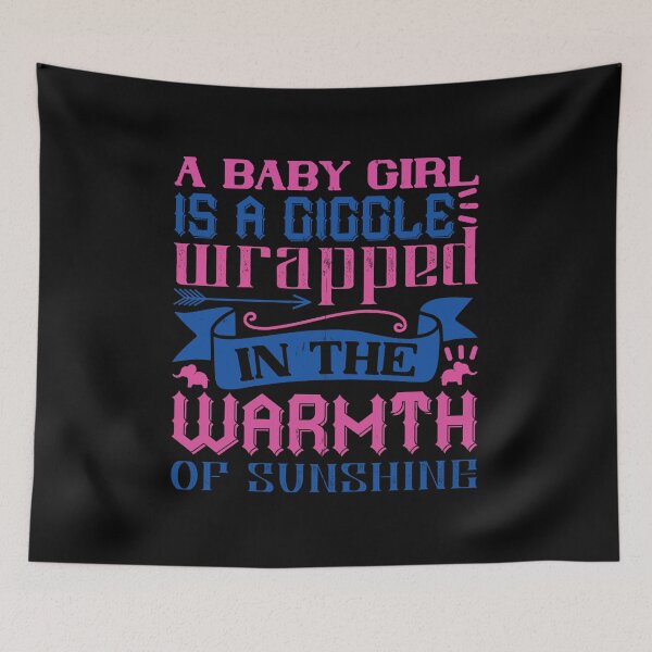 Item preview, A Baby Girl Is A Giggle Wrapped In The Warmth Of Sunshine designed and sold by GoodVibeDesign.