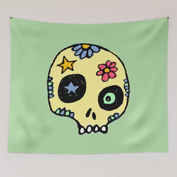 Item preview, Flower Skull designed and sold by arttochoke.