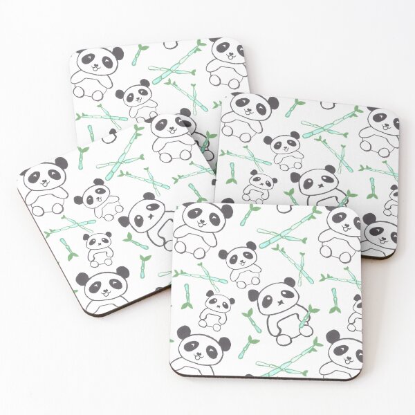 Item preview, Watercolor pandas with bamboo shoots designed and sold by Shawlin Islam.