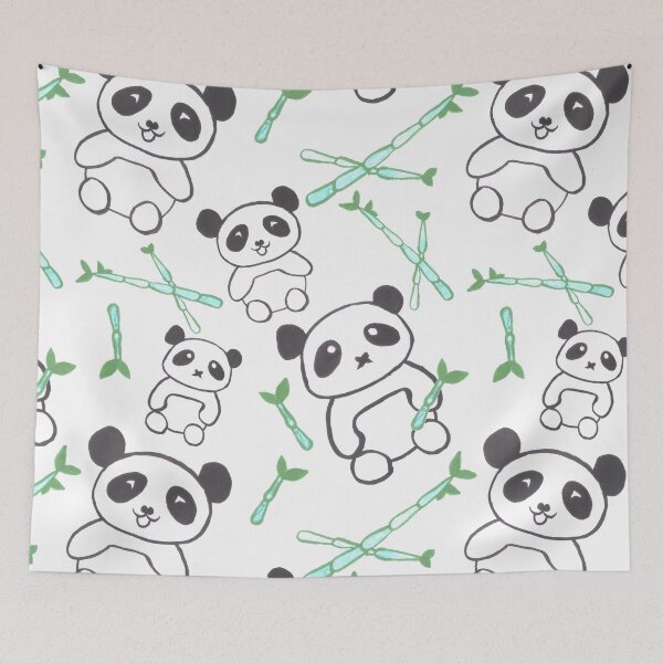 Item preview, Watercolor pandas with bamboo shoots designed and sold by Shawlin Islam.