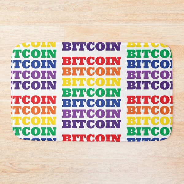 Item preview, Bitcoin Coin Multi Color Rainbow designed and sold by MadMando.