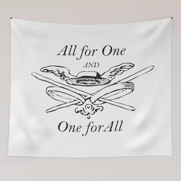 Item preview, All for One and One for All - The Three Musketeers - Alexandre Dumas designed and sold by Vintage-TM.