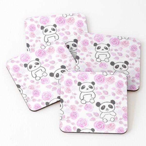 Item preview, Pandas and pink roses  designed and sold by Shawlin Islam.