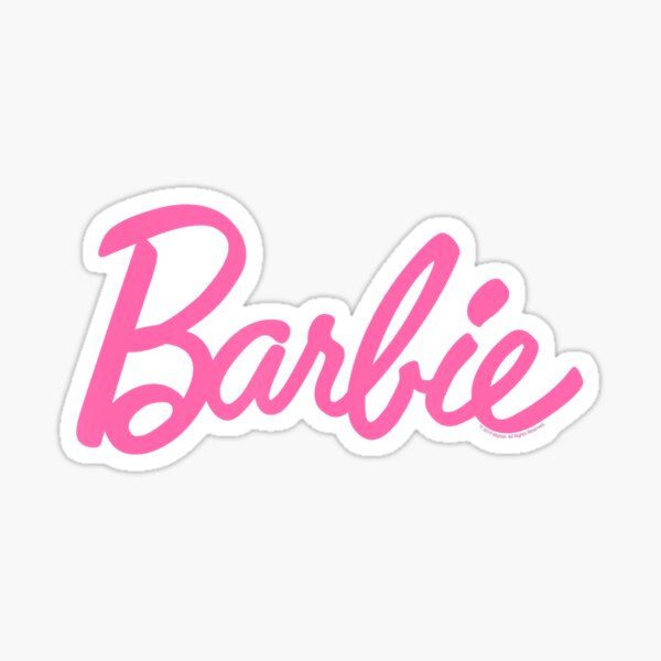 Sticker Barbie Logo Redbubble