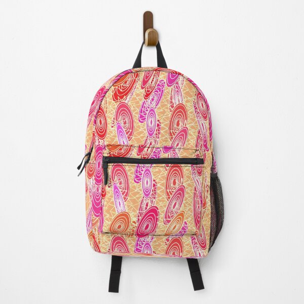 Item preview, "Vinyl Jazz" abstract - orange, fuchsia, pink designed and sold by Marymarice.