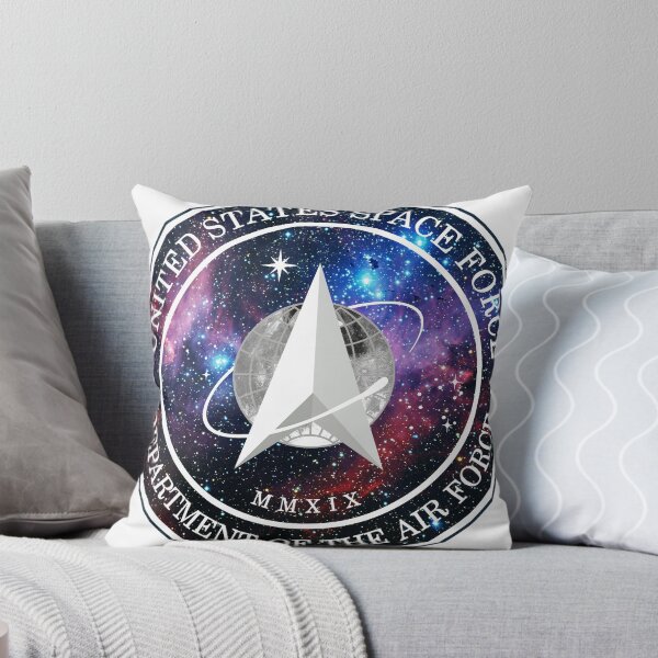 Item preview, US Space Force Official Logo Design - Running Chicken Nebula Galactic Universal Stars Print designed and sold by FreakyFresh.