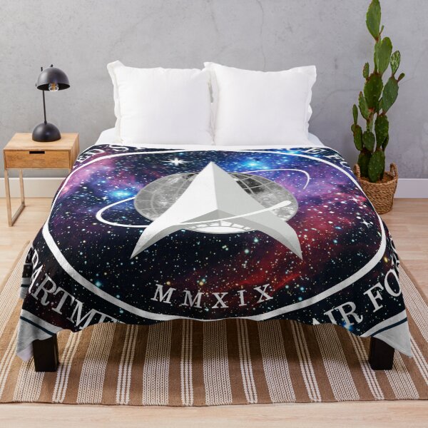 Item preview, US Space Force Official Logo Design - Running Chicken Nebula Galactic Universal Stars Print designed and sold by FreakyFresh.