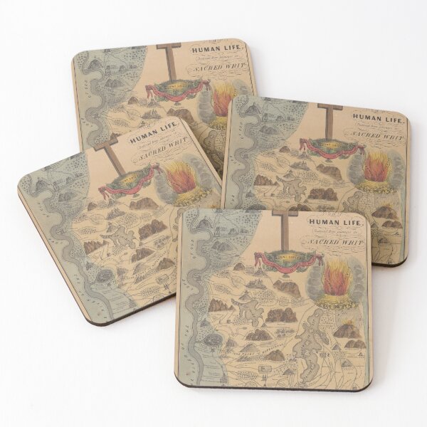 Item preview, Old Biblical Map of The Sacred Writ (1847) designed and sold by BravuraMedia.