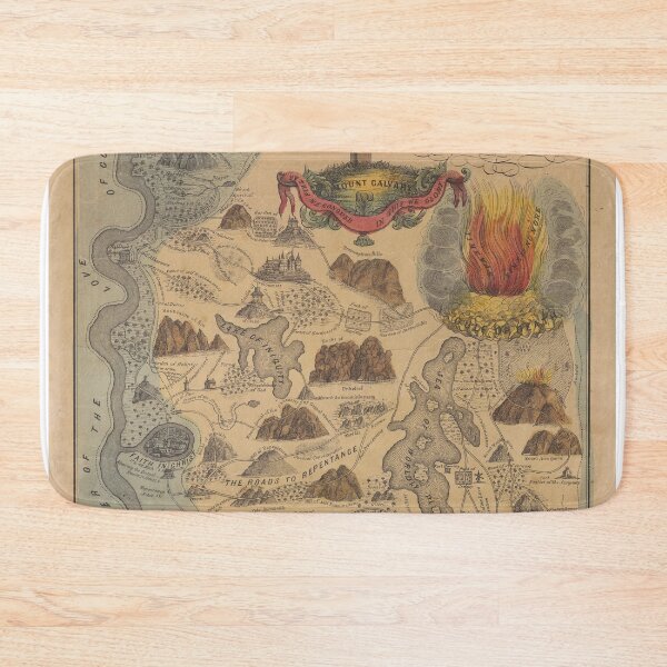 Item preview, Old Biblical Map of The Sacred Writ (1847) designed and sold by BravuraMedia.