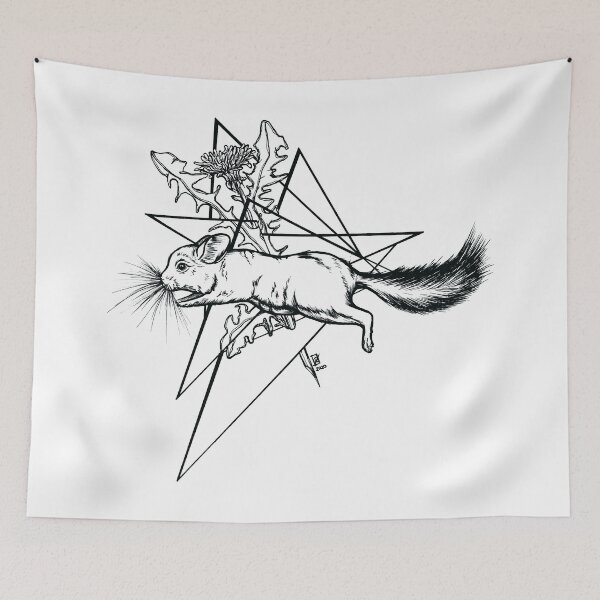 Item preview, Jumping Chinchilla  designed and sold by camarocaro.