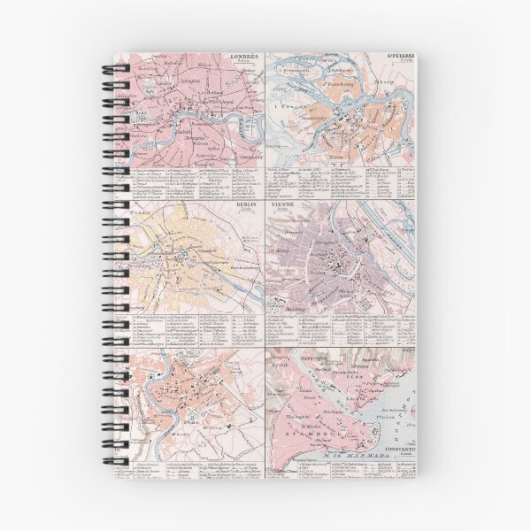 Item preview, Vintage Cities of Europe Map (1900) designed and sold by BravuraMedia.