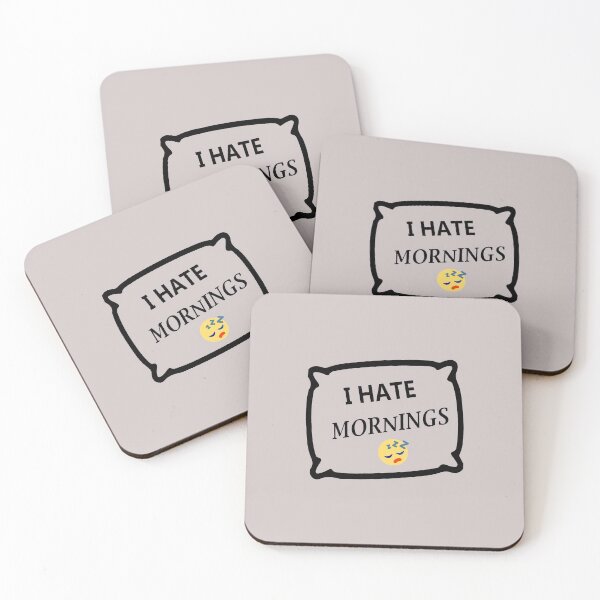 Item preview, I hate mornings,Funny idea designed and sold by Souna's  Store.