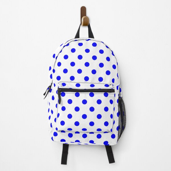 Item preview, White with Bright Blue Polka Dots designed and sold by WearURColors.