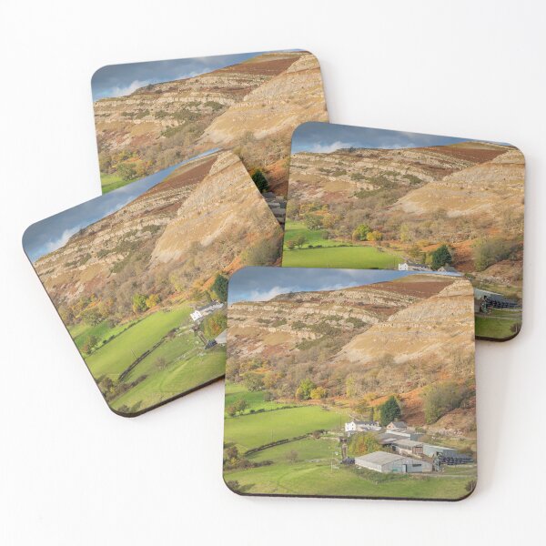 Item preview, Farm and Eglwyseg Rocks from Castell Dinas Bran designed and sold by bitm2007.