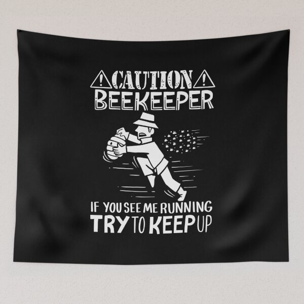 Item preview, Caution Beekeeper Honey Bee Beehives Farmer designed and sold by haselshirt.