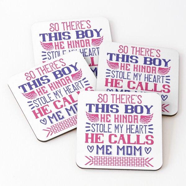 Item preview, So There’s This Boy. He Kinda Stole My Heart. He Calls Me Mom designed and sold by GoodVibeDesign.