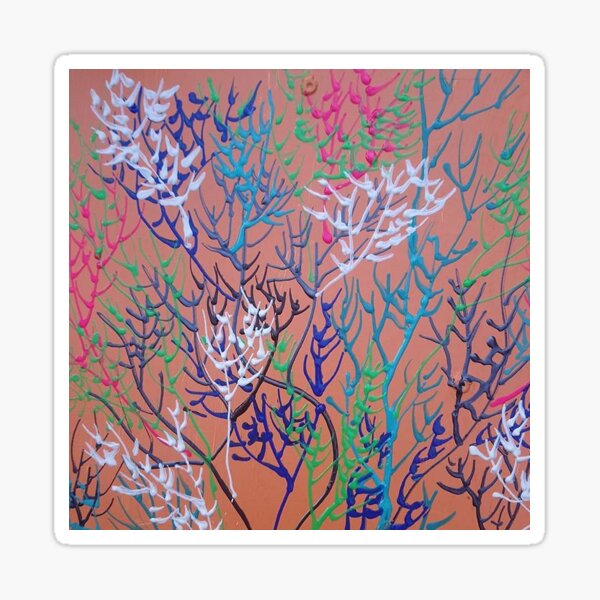 SEA FAN BEACH melting pot of sun rays Sticker