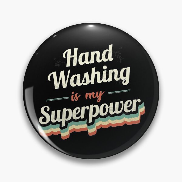 Item preview, Hand Washing is my Superpower  designed and sold by Custom365.