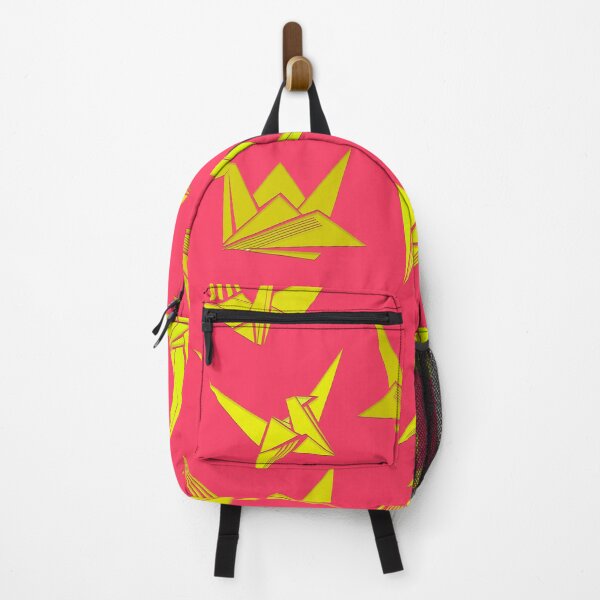 Item preview, Origami Cranes Graceful Yellow & Pink Design Pattern designed and sold by Akaiji.