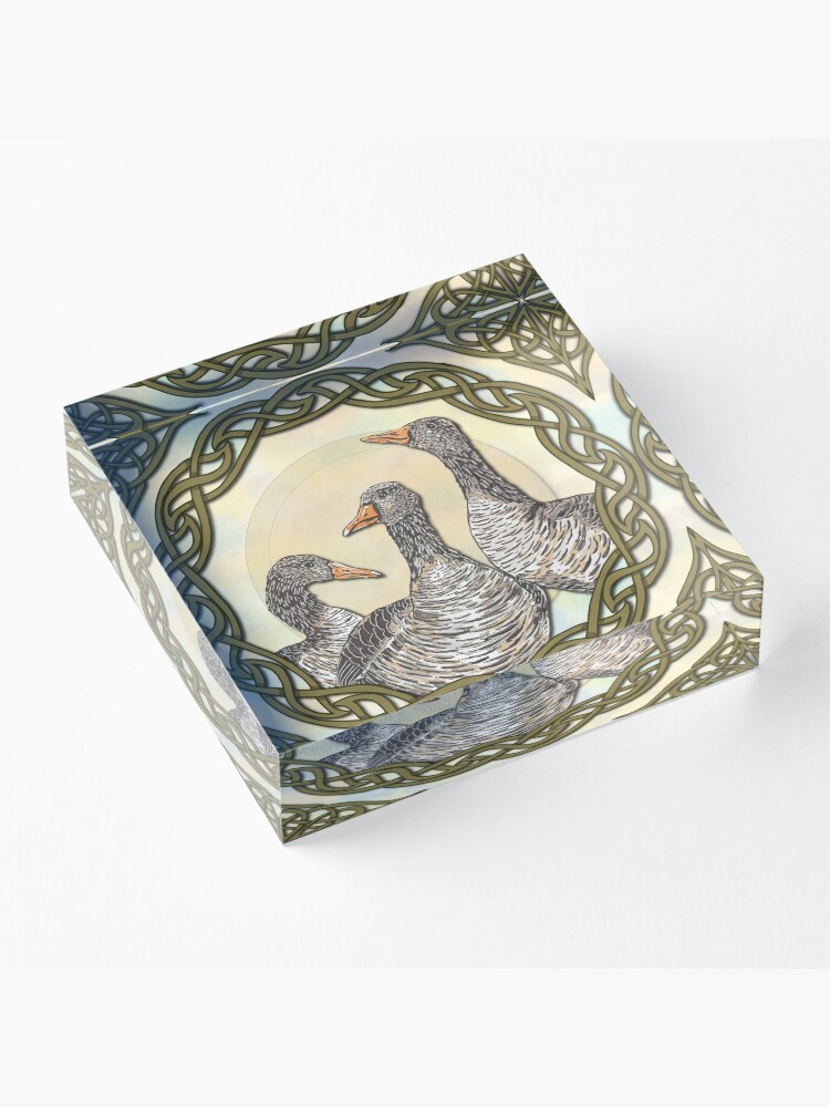 Alternate view of Celtic Goose Acrylic Block