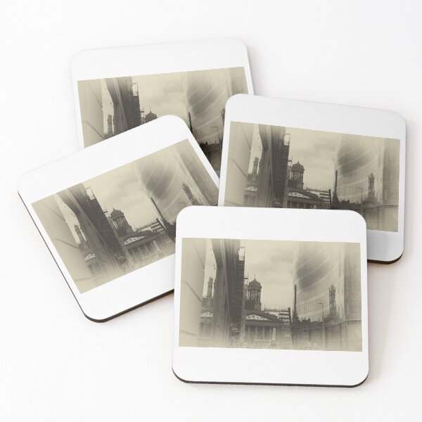 Item preview, Cityscape Reflections Ingram Street Glasgow Scotland designed and sold by Stravaigin.