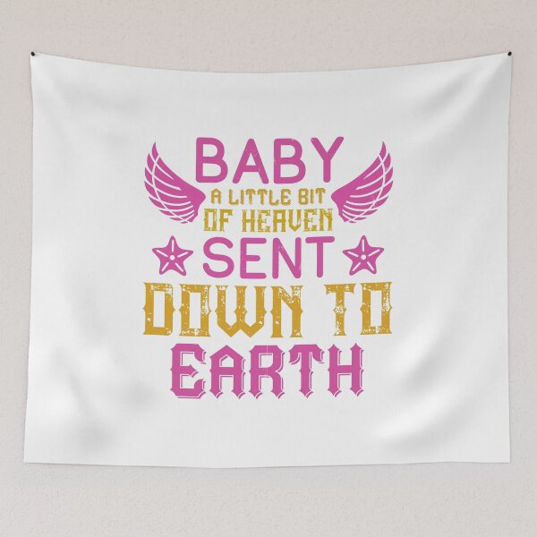 Item preview, Baby A Little Bit Of Heaven Sent Down To Earth  designed and sold by GoodVibeDesign.
