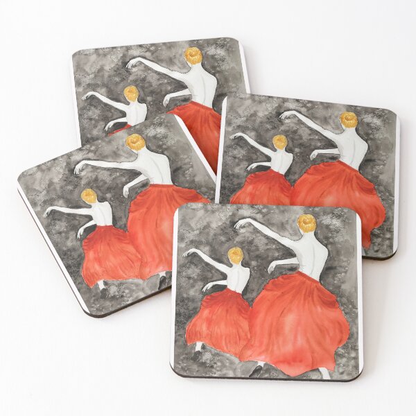 Item preview, Ballerinas dancing duo in red skirt designed and sold by artsome-design.