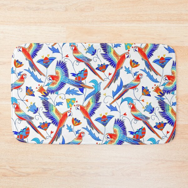 Item preview, Gold Enamel Red Macaws - White  designed and sold by TigaTiga.