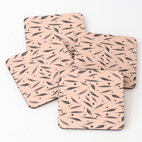 Item preview, Gum Leaf Pattern On Peach Background designed and sold by Zilpa’s Prints.
