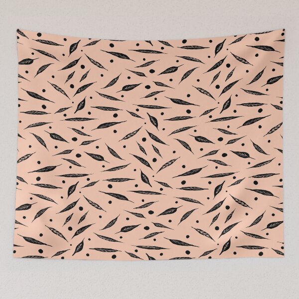 Item preview, Gum Leaf Pattern On Peach Background designed and sold by Zilpa’s Prints.