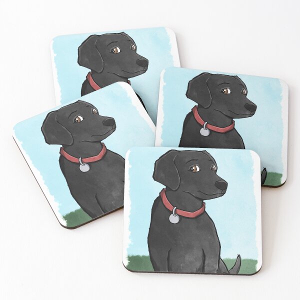 Item preview, Cute Black Labrador Puppy  designed and sold by NerdyPuffin.