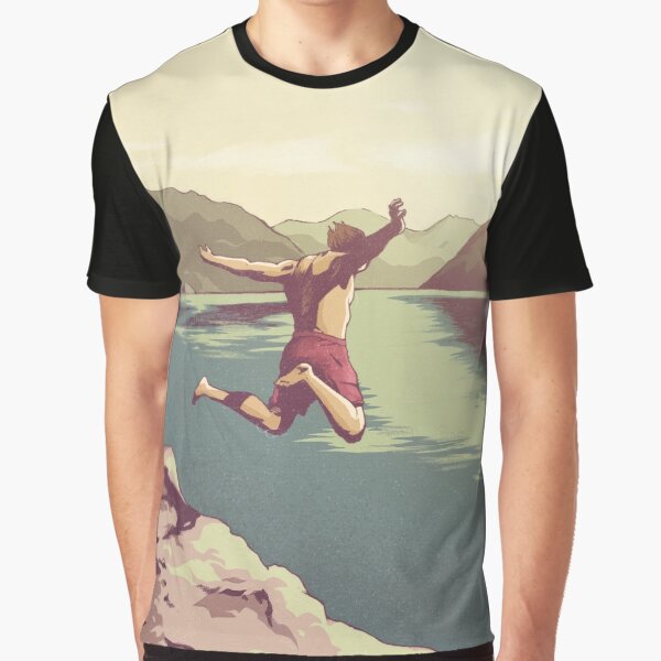 Cliff jumping Graphic T-Shirt
