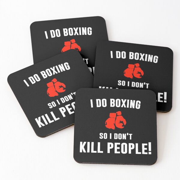 Item preview, I Do Boxing So I Don't Kill People! designed and sold by Thedoode.