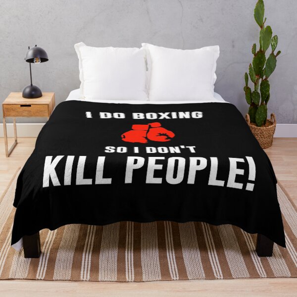 Item preview, I Do Boxing So I Don't Kill People! designed and sold by Thedoode.