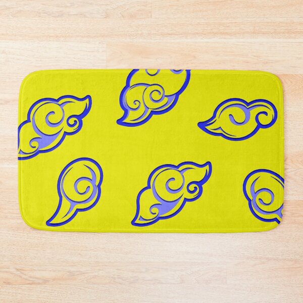 Item preview, Kumo Clouds Japanese Yellow & Blue Design Pattern designed and sold by Akaiji.