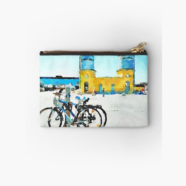 Item preview, Bicycles with old and new railway stations designed and sold by Giuseppe Cocco.