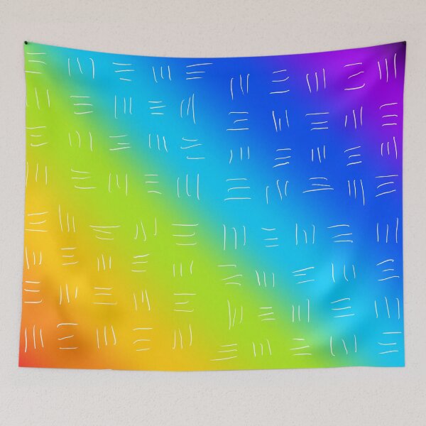 Item preview, Line Dash Pattern (Rainbow) designed and sold by AJ505.