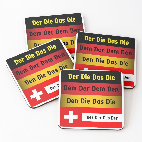 Item preview,  Der Die Das German, Austrian and Swiss Flags Deutsch Definite Article designed and sold by Time4German.