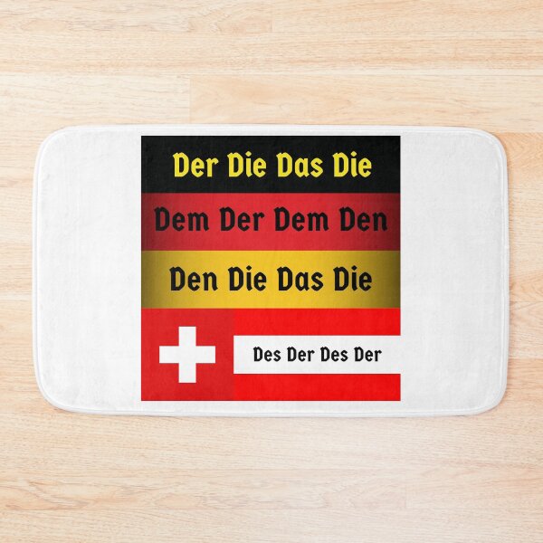 Item preview,  Der Die Das German, Austrian and Swiss Flags Deutsch Definite Article designed and sold by Time4German.