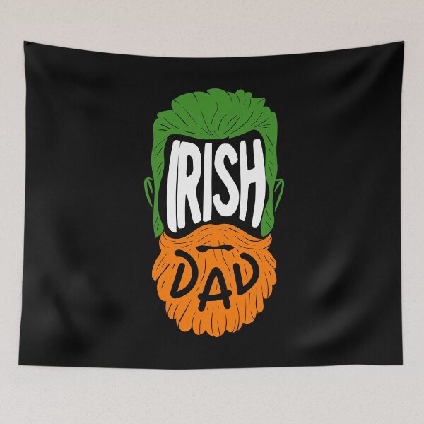 Item preview, Irish Dad - Bearded Ireland Father Birthday Gift designed and sold by biNutz.